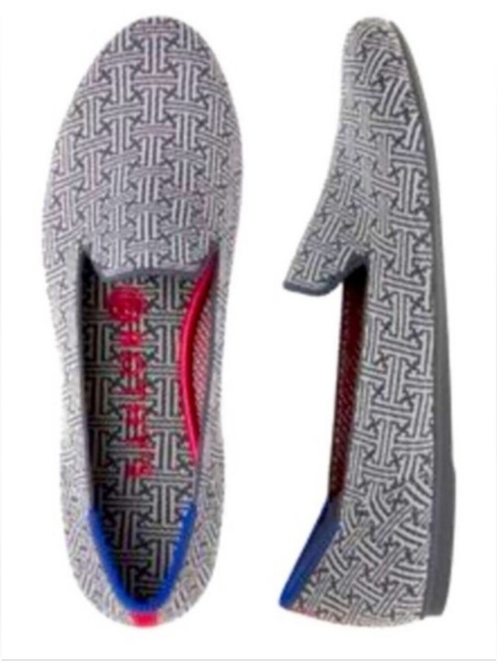 Rothy's size 9 Grid gray charcoal woman's Loafers